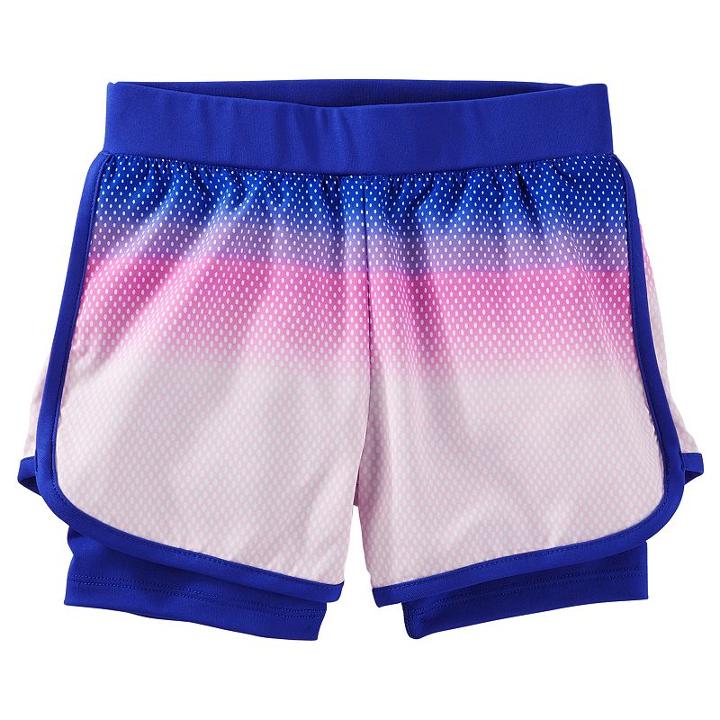 Girls 4-12 Oshkosh B'gosh&reg; Layered Active Shorts, Size: 5, Ovrfl Oth