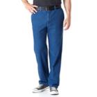 Men's Haggar&reg; Work To Weekend&reg; Classic-fit Flat-front Denim Pants, Size: 42x32, Blue