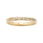 14k Gold 1/10 Carat T.w. Diamond Anniversary Ring, Women's, Size: 8, White