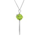 Amore By Simone I. Smith A Sweet Touch Of Hope Platinum Over Silver Crystal Lollipop Pendant, Women's, Size: 18, Yellow
