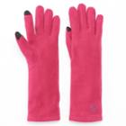 Cuddl Duds Unlined Fleece Texting Gloves, Women's, Med Red