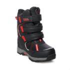 Totes Simon Snowboard Boys' Winter Boots, Size: 4, Black Red