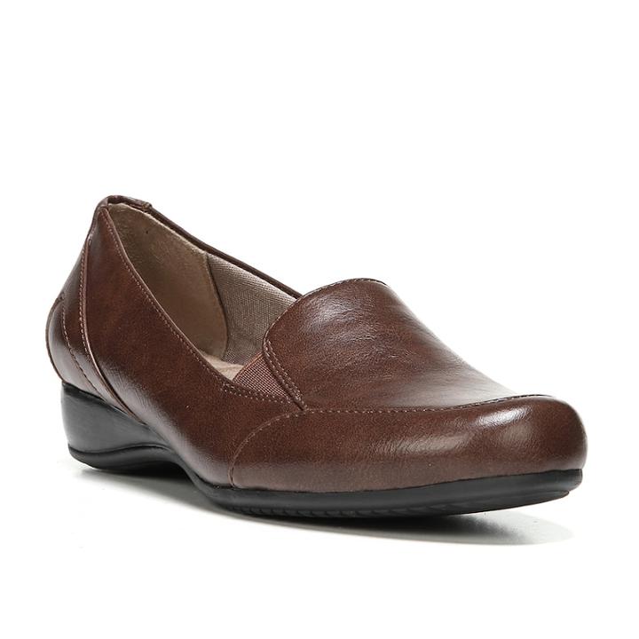 Lifestride Disco Women's Loafers, Size: 8 Wide, Dark Brown