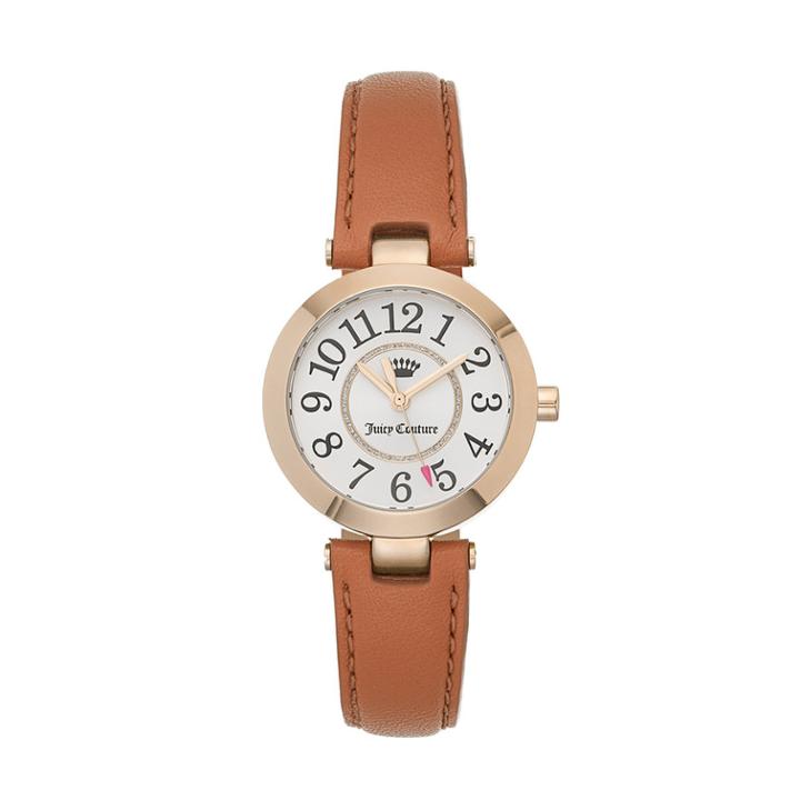 Juicy Couture Women's Cali Leather Watch, Size: Small, Brown