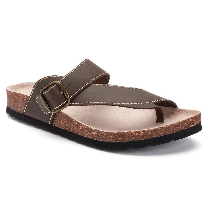 Sonoma Goods For Life&trade; Women's Buckle Flip-flops, Size: 6, Brown