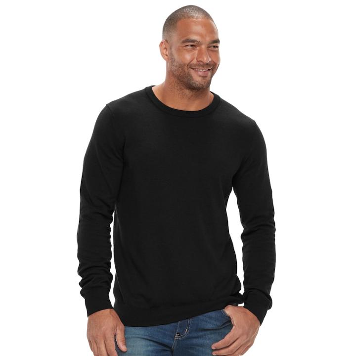Big & Tall Sonoma Goods For Life&trade; Classic-fit Coolmax Crewneck Sweater, Men's, Size: 4xb, Oxford