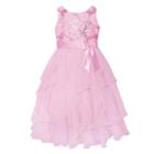 Girls Plus Size American Princess Sequin Bodice & Corkscrew Skirt Dress, Size: 12 1/2, Pink Ovrfl
