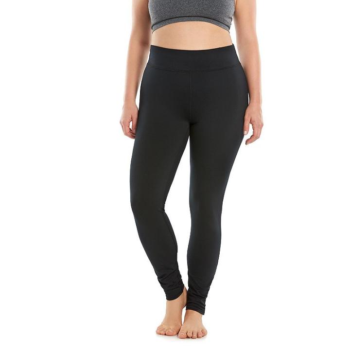Plus Size Gaiam Om Yoga Leggings, Women's, Size: 2xl, Black