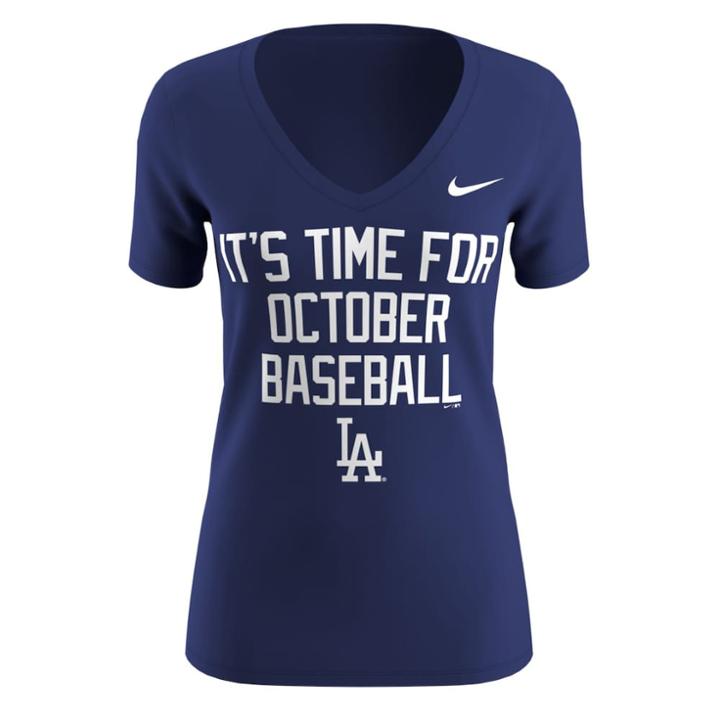Women's Nike Los Angeles Dodgers Local Hunt Tee, Size: Small, Blue