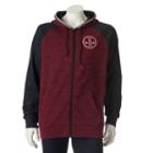 Men's Marvel Hero Elite Deadpool Hoodie, Size: Large, Med Red