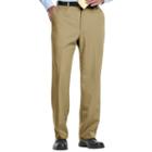 Big & Tall Haggar&reg; Cool 18&reg; Classic-fit Flat-front No-iron Expandable Waist Pants, Men's, Size: 54x32, Dark Beige