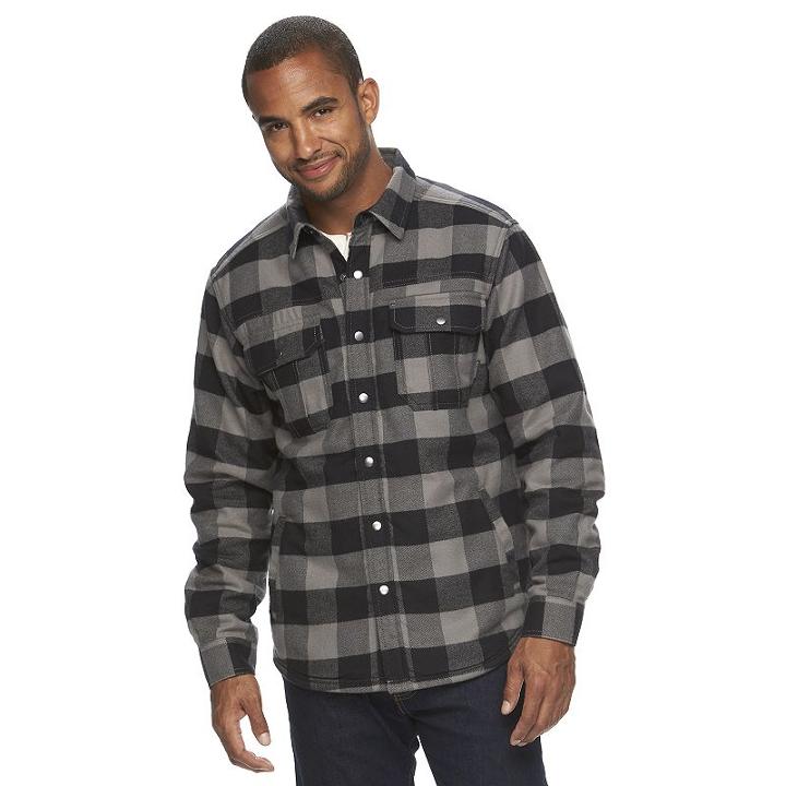 Big & Tall Columbia Fireside Flame Classic-fit Plaid Shirt Jacket, Men's, Size: 4xb, Oxford