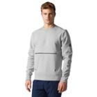 Men's Nike French Terry Crew Top, Size: Medium, Med Grey