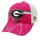 Adult Top Of The World Georgia Bulldogs Doe Camo Adjustable Cap, Women's, Med Pink