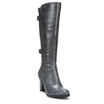 Lifestride Velocity Lacy Women's Knee High Boots, Size: 6 Wide, Dark Grey