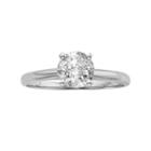 Igl Certified Round-cut Diamond Solitaire Engagement Ring In 14k White Gold (1 Ct. T.w.), Women's, Size: 8