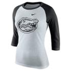 Women's Nike Florida Gators Oatmeal Raglan Tee, Size: Large, Natural