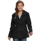 Juniors' J-2 Oxford Wool Double Breasted Jacket, Teens, Size: Xl, Black