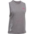 Women's Under Armour Power In Pink Strong Enough Tank, Size: Medium, Grey Other