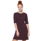 Women's Apt. 9&reg; Knit Shift Dress, Size: Xl, Drk Purple