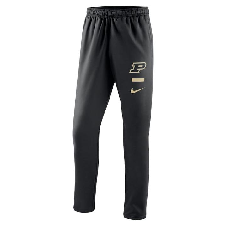 Men's Nike Purdue Boilermakers Therma-fit Pants, Size: Large, Black