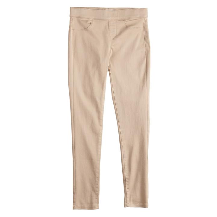 Girls 7-16 & Plus Size So&reg; Pull-on Ultimate Jeggings, Size: 12, Lt Beige