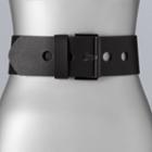 Women's Simply Vera Vera Wang Stretchy Wide Waist Belt, Size: Large, Black
