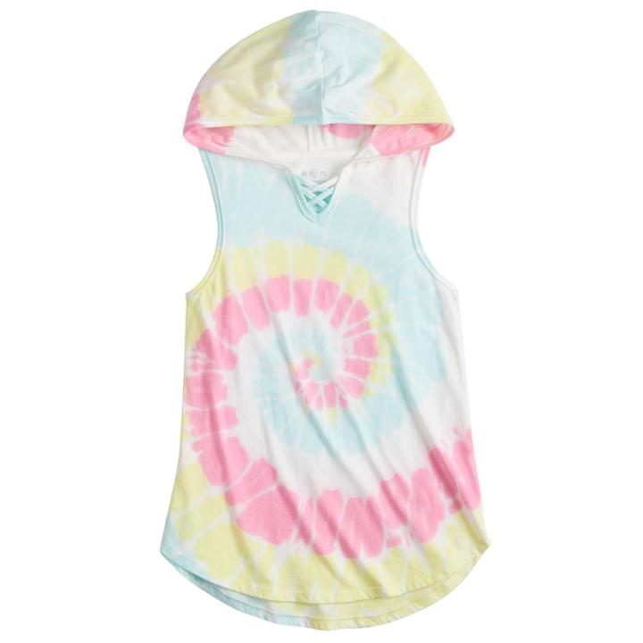 Girls 7-16 So&reg; Hooded Tunic Tank Top, Size: 14, White