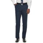 Men's Savile Row Modern-fit Stretch Dress Pants, Size: 34x30, Med Blue