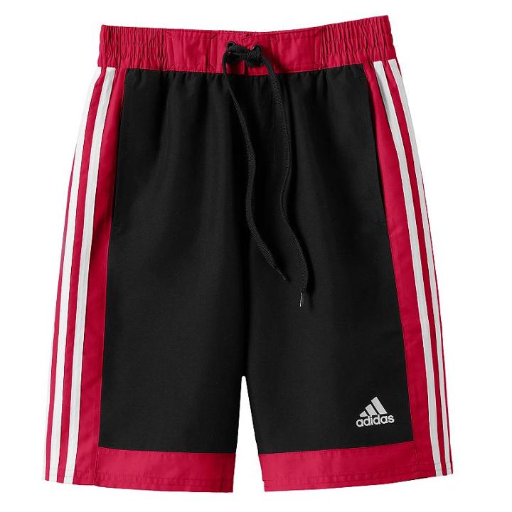 Boys 8-20 Adidas Iconic Board Shorts, Boy's, Size: Xl(18/20), Red