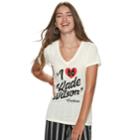 Marvel Deadpool Juniors' I Love Wade Wilson Tee, Teens, Size: Large, Natural