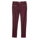 Juniors' Mudd&reg; Zipper Accent Jeggings, Girl's, Size: 7, Brt Purple