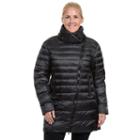 Plus Size Champion Asymmetrical Puffer Jacket, Women's, Size: 2xl, Black, Comfort Wear