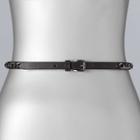 Women's Simply Vera Vera Wang Curb Chain Overlay Belt, Size: Large, Black