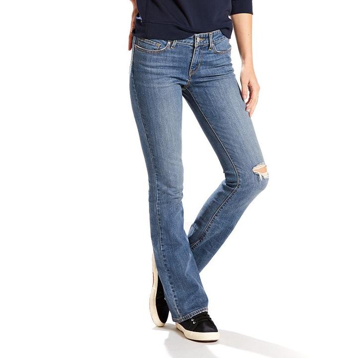 Women's Levi's 715 Modern Fit Bootcut Jeans, Size: 2/26 Avg, Med Blue