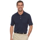 Men's Croft & Barrow&reg; Classic-fit Easy-care Interlock Pocket Polo, Size: Xxl, Dark Blue