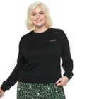 Plus Size Popsugar Crewneck Sweater, Women's, Size: 2xl, Black
