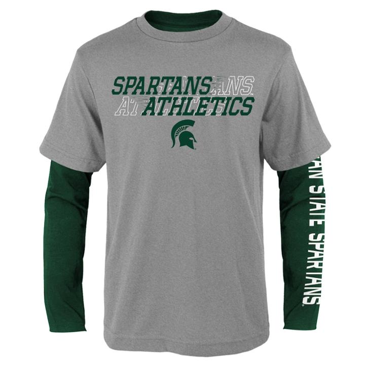 Boys 8-20 Michigan State Spartans United Tee Set, Size: S 8, Grey