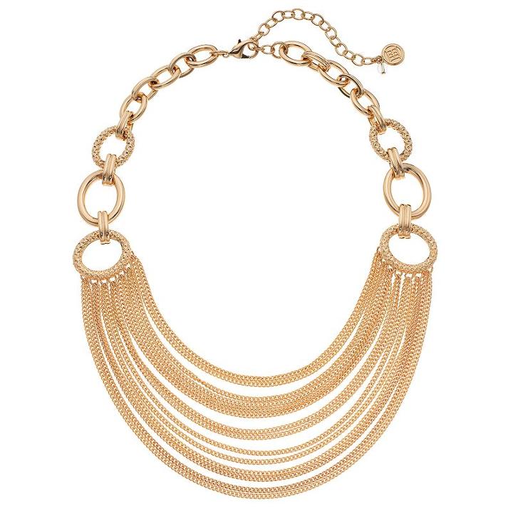 Dana Buchman Circle Link Swag Necklace, Women's, Gold