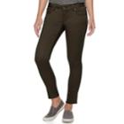 Petite Sonoma Goods For Life&trade; Sateen Midrise Skinny Pants, Women's, Size: 12p-short, Dark Green