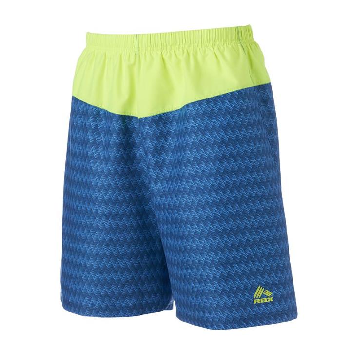 Men's Rbx Gym 'n Swim Colorblock Swim Trunks, Size: Medium, Blue