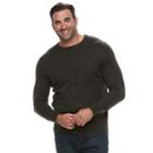 Big & Tall Croft & Barrow&reg; Classic-fit 7gg Super Soft Crewneck Sweater, Men's, Size: 4xl Tall, Green