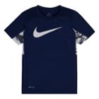 Boys 4-7 Nike Swoosh Dri-fit Mesh Tee, Size: 5, Dark Blue