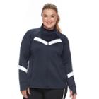 Plus Size Fila Sport&reg; Chevron Track Jacket, Women's, Size: 2xl, Blue (navy)