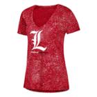 Women's Adidas Louisville Cardinals Logo Stack Tee, Size: Medium, Red