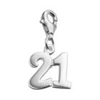 Personal Charm Sterling Silver 21 Charm, Women's