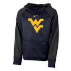 Boys 8-20 Nike West Virginia Mountaineers Therma-fit Colorblock Hoodie, Size: S 8, Blue (navy)