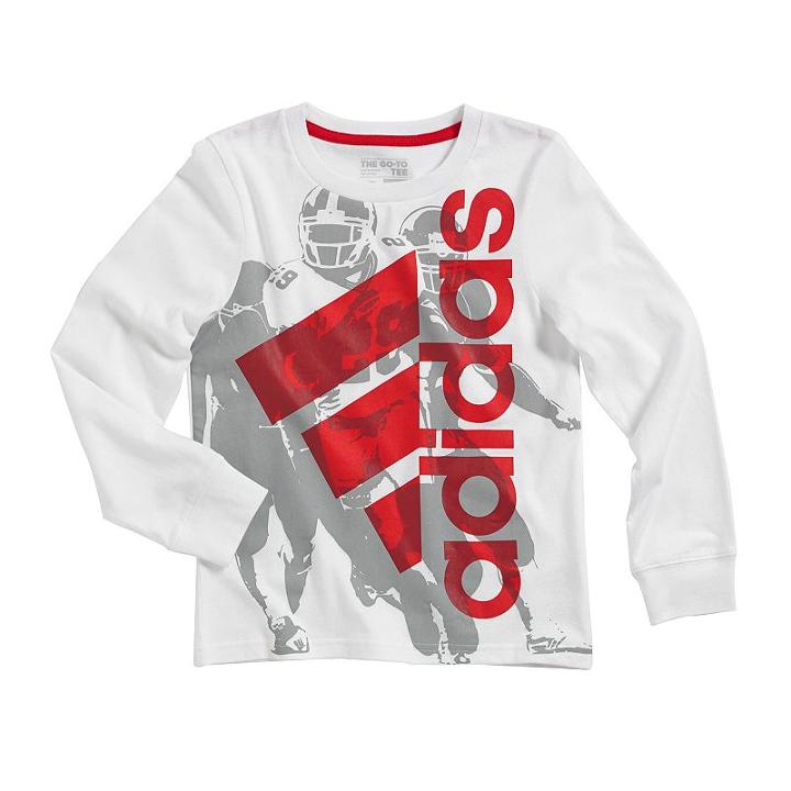 Boys 4-7x Adidas Go-to Sports Player Tee, Boy's, Size: 4, White