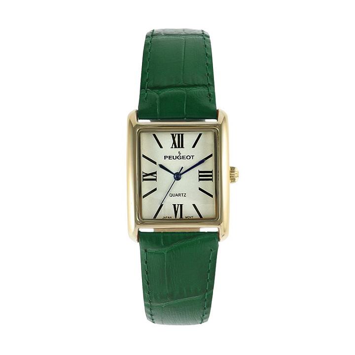 Peugeot Women's Classic Leather Watch - 3036gr, Green
