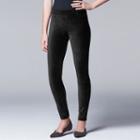 Simply Vera Vera Wang Women's Corduroy Leggings, Size: Small, Black